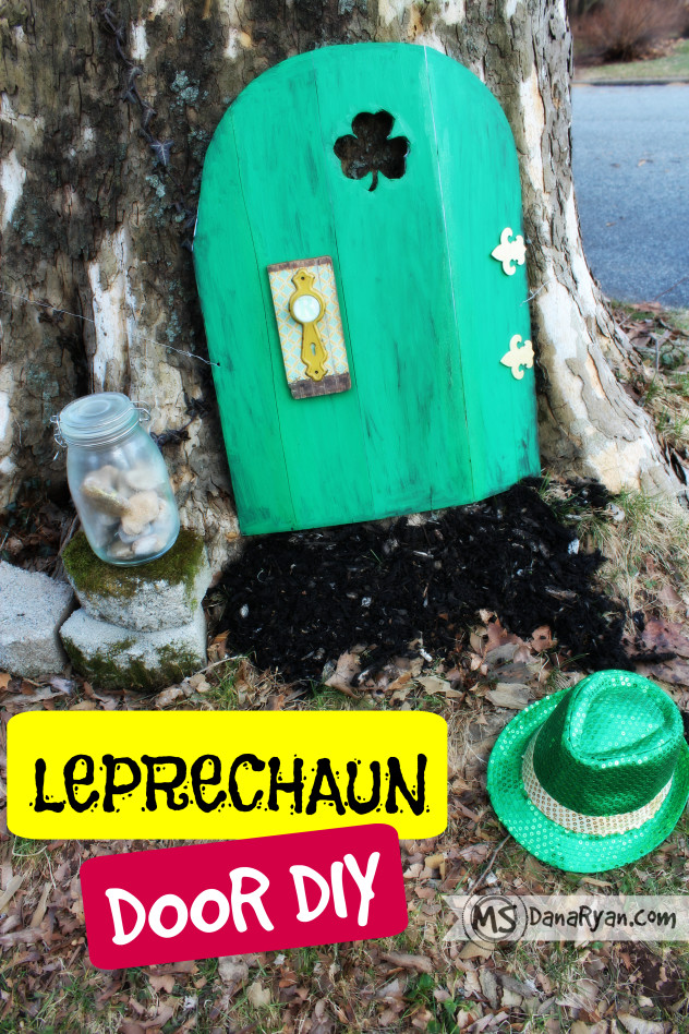 Leprechaun Door DIY, with Gold Nuggets | Debt Free Dana